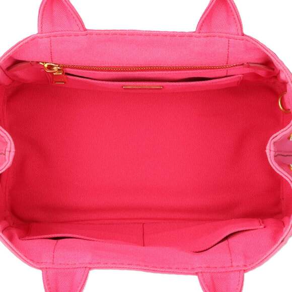 PRADA Pink Canvas Shoulder Bag - Picture 6 of 12
